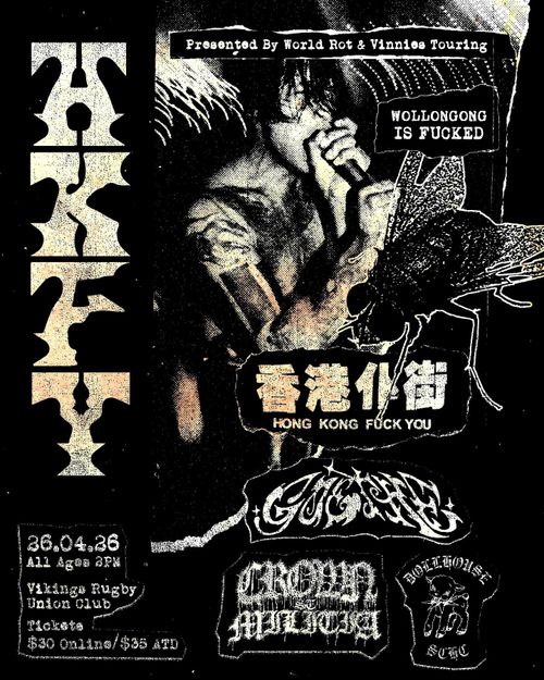 HONG KONG FUCK YOU (USA/MEX), Goethe, Crown St Militia, Dollhouse